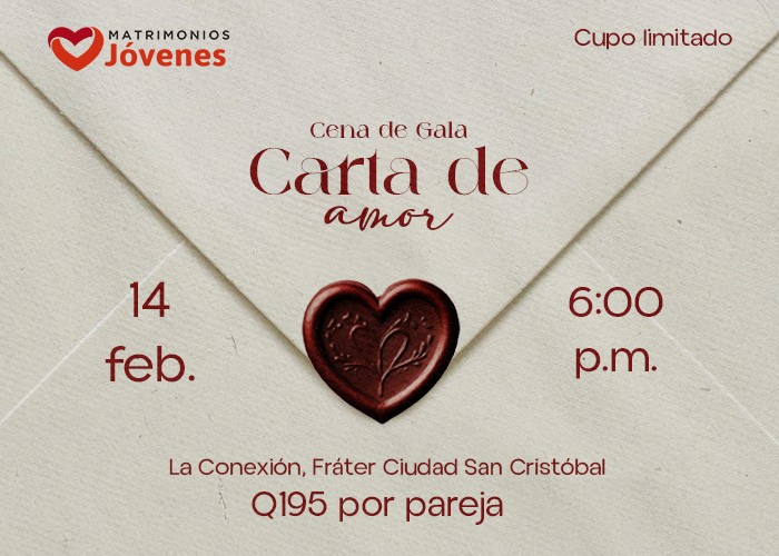 Cena de Gala para Matrimonios Jóvenes 2026