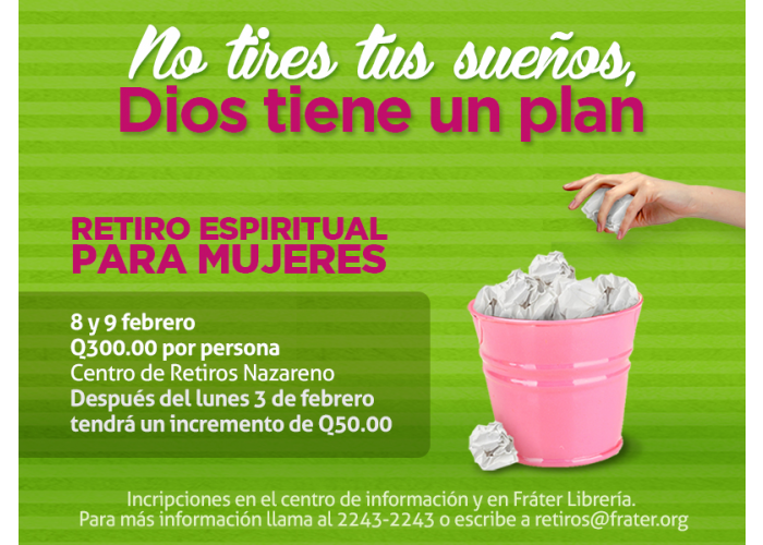 Retiro espiritual para mujeres