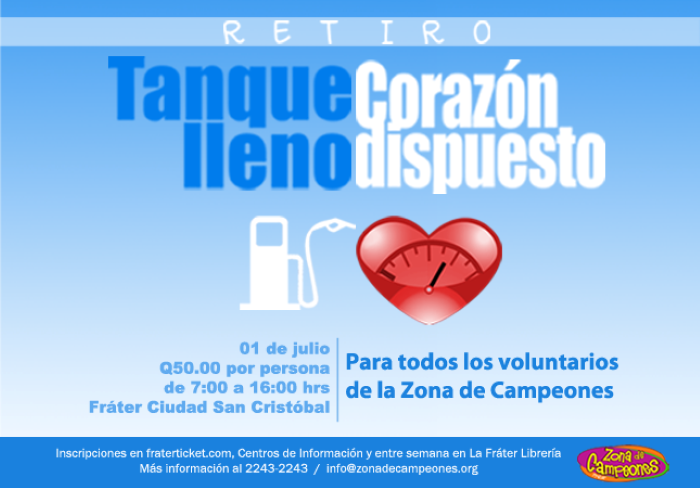 Retiro Voluntarios Zona de Campeones Julio 2017